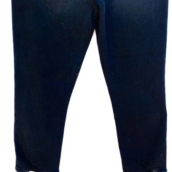 NWT CP Black Ripped High Rise Cropped Straight Leg Stretch Jeans - Picture 7 of 7